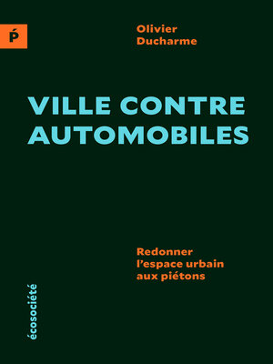 cover image of Ville contre automobiles